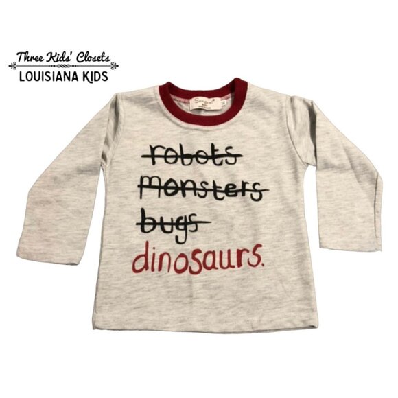 Samgami Baby Sz 90 (2-3Y) Dinosaur Words Shirt - Picture 1 of 6